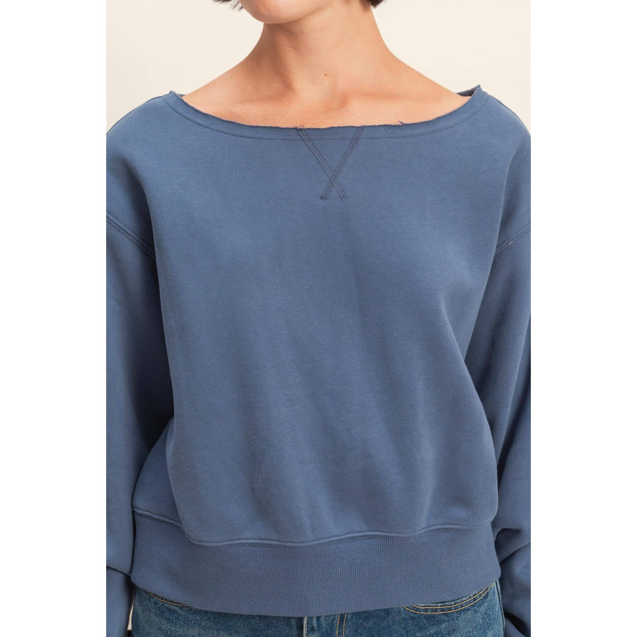 HYFVE - Vente Sweat-shirt – femme - Sweat-shirt à manches longues et col bateau9