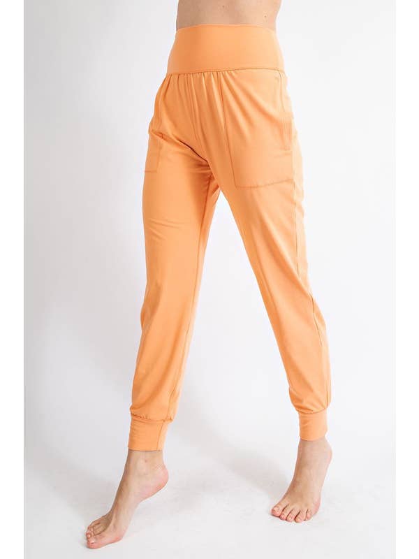 Sunday Morning - Wholesale Athletic Sweatpants/Joggers - Women's - P2165PL37-Plus Size Butter Soft Solid Jogger with Pockets23