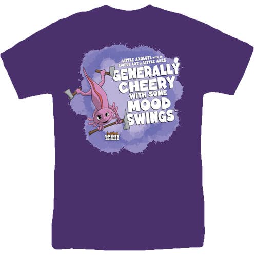 Axolotl met een hoop kleine bijlen T-shirt voor wholesale door Pegasus Publishing