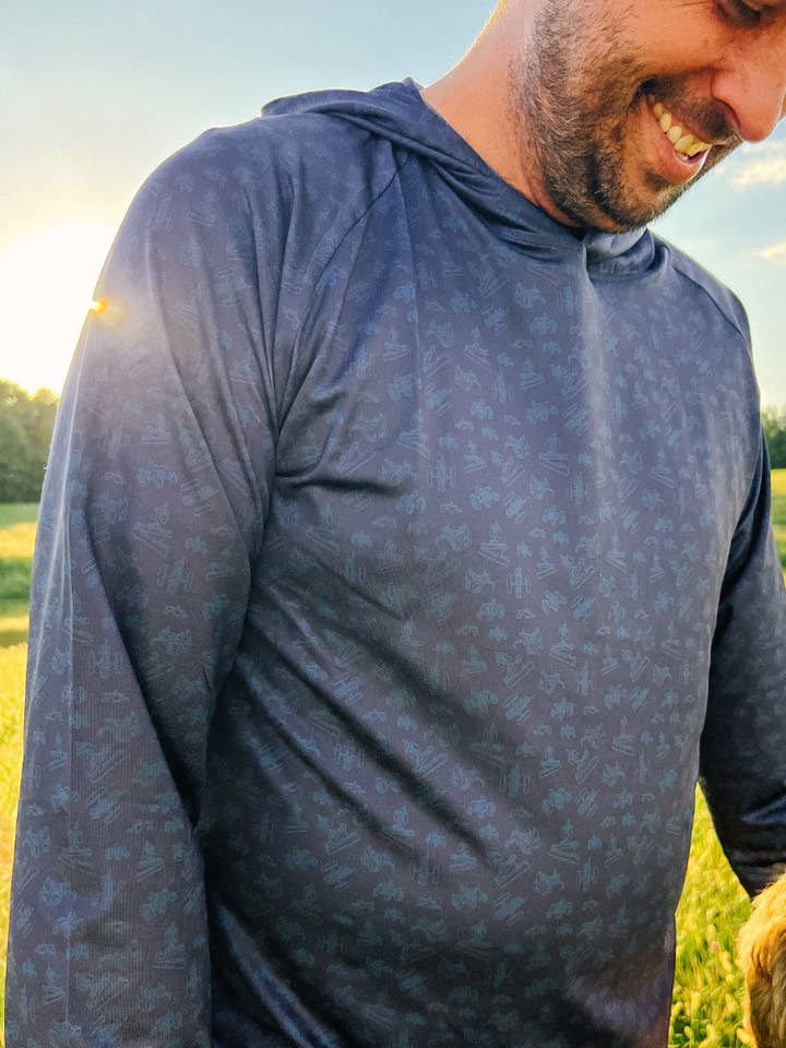 Kelso & Company - Wholesale Hoodie - Men's - Diesel Drip Men's Performance Hoodie in Navy0