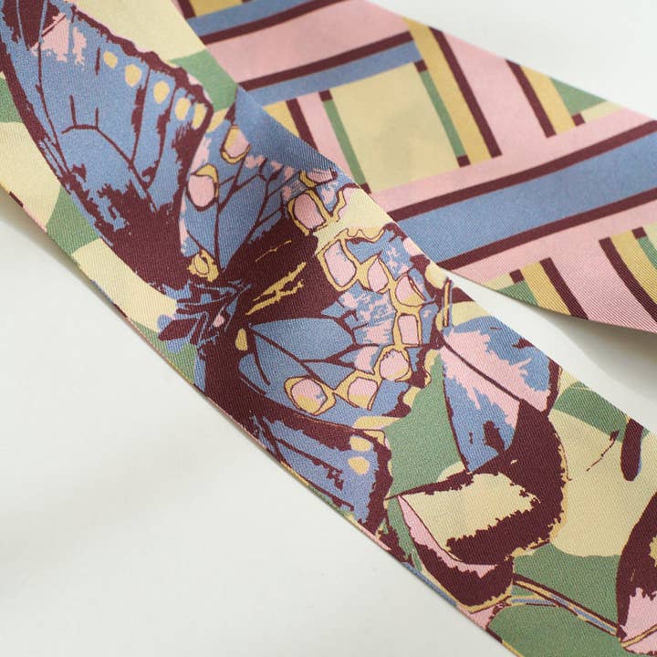 Lost Pattern x Leatherology Silk Twilly Scarf - Pastel for wholesale on Faire5