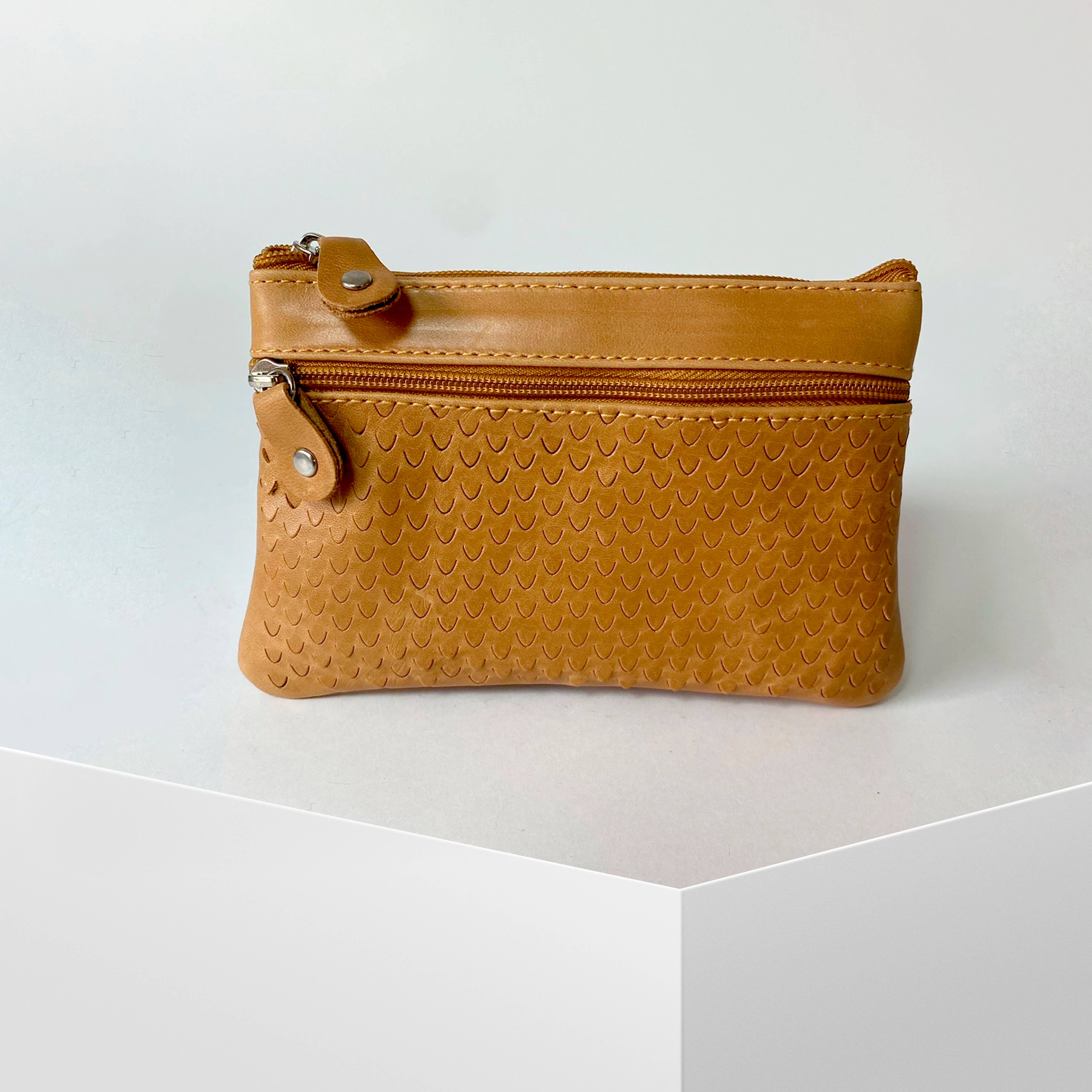 VALTICO – wholesale Myntväska - Dam – Läderplånbok med två dragkedjor1