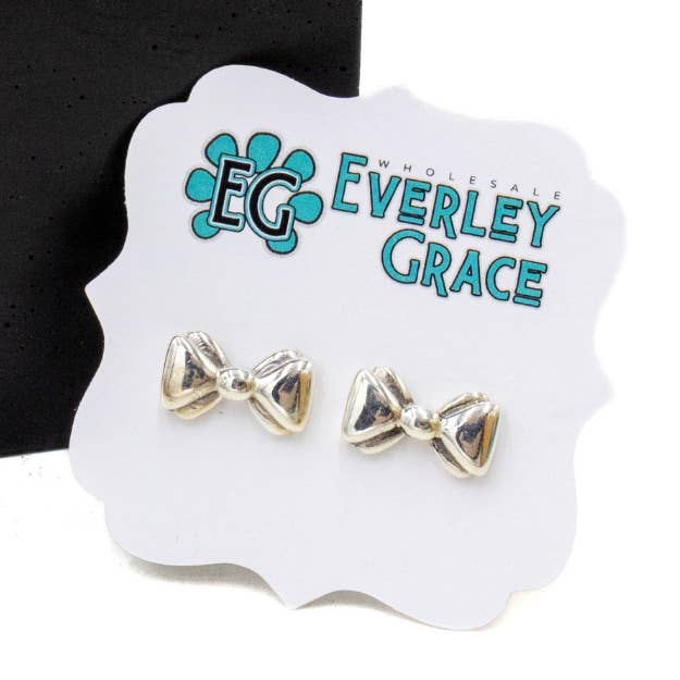 BOW STUD EARRINGS — SMALL for wholesale by Everley Grace - Wholesale