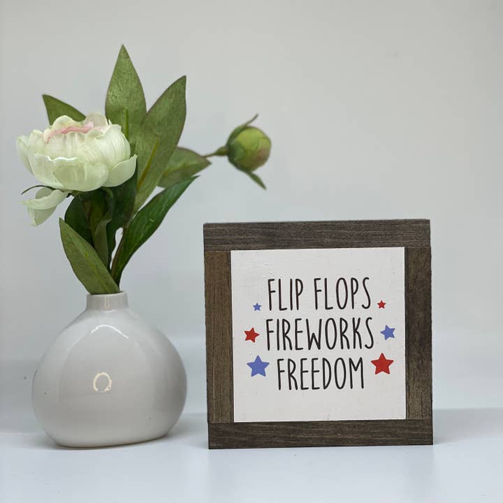 Flip Flops Fireworks Freedom for wholesale by Bog Road Designs