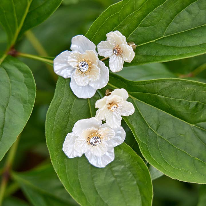 Alex and Ani - Wholesale Stud/Post Earrings - New York Botanical Garden® 2-in-1 Poppy Statement Earrings4