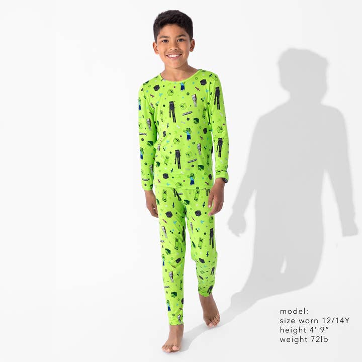 Bellabu Bear - Wholesale Sleepwear Set - Kids - Minecraft Mob Squad Bamboo Kids Pajamas3