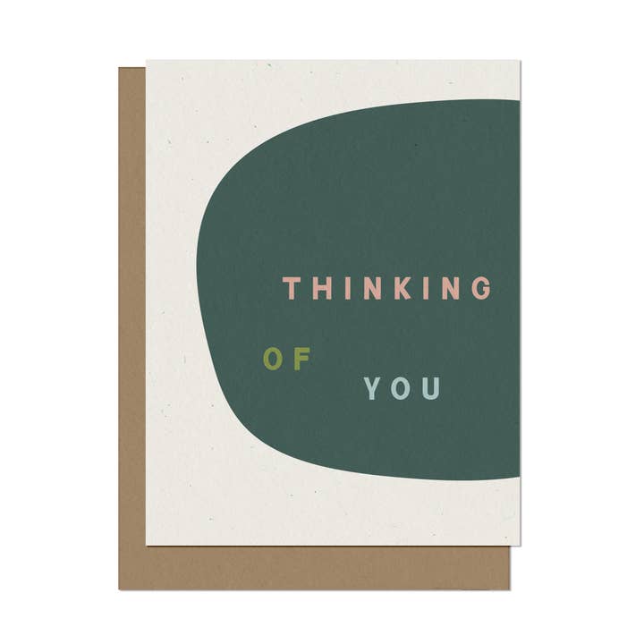 Minimalist Thinking of You Blank Card for wholesale by The Modern Bloc
