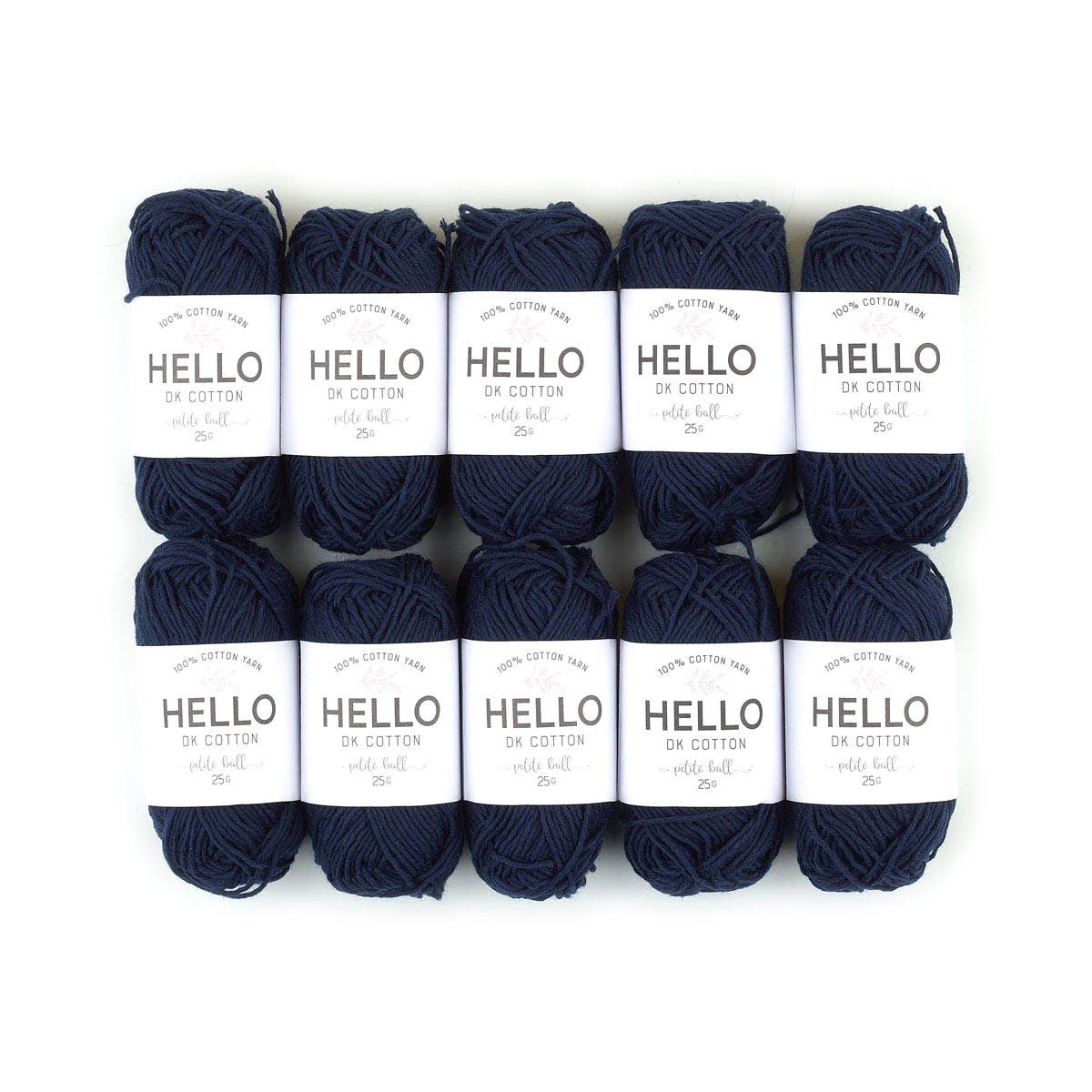 Creative World of Crafts – wholesale Garn – HEJ 100% bomull 25g Amigurumi garn förpackning med 10 bollar52