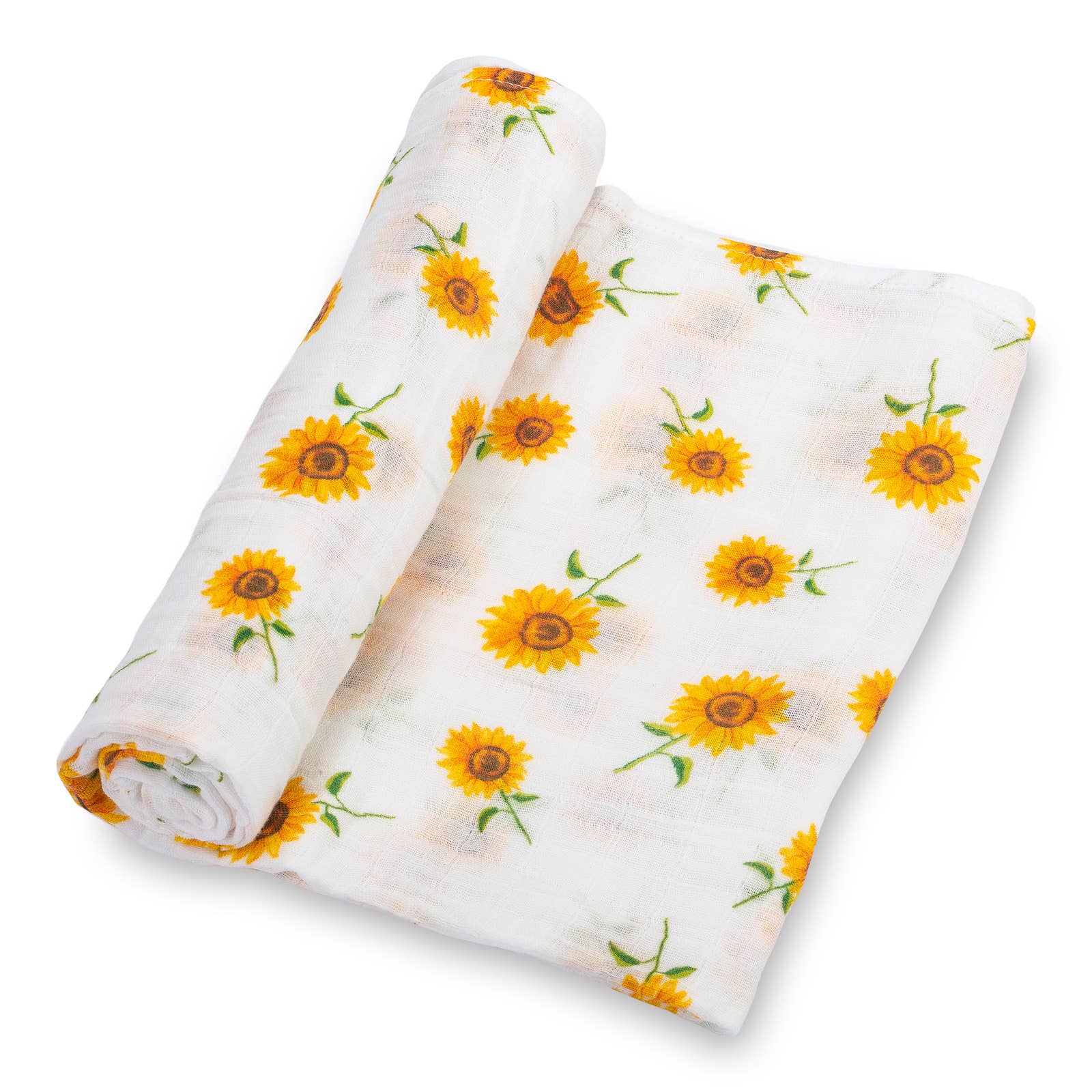 LollyBanks - Wholesale Swaddle - Baby - Sunflower Fields Baby Muslin Swaddle Blanket