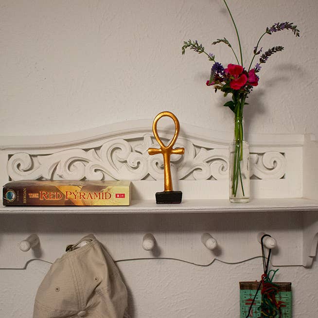 Discoveries, Inc. - Wholesale Decorative Figurine - Egyptian Ankh Statue Golden - 5"3