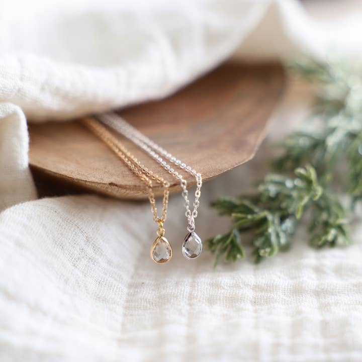 Crystal Drop Necklace for wholesale by Birch Jewellery