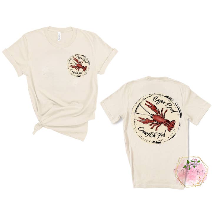 Bayou Bred & Crawfish Fed for wholesale by Dogwood Designs