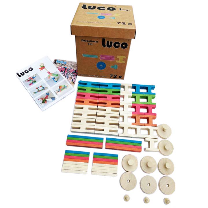 Luco Wooden Toy Blocks, 72 Pcs, Educational set and other Purchase Wholesale luces navideñas. Free Returns & Net 60 Terms on Faire trending on Faire.