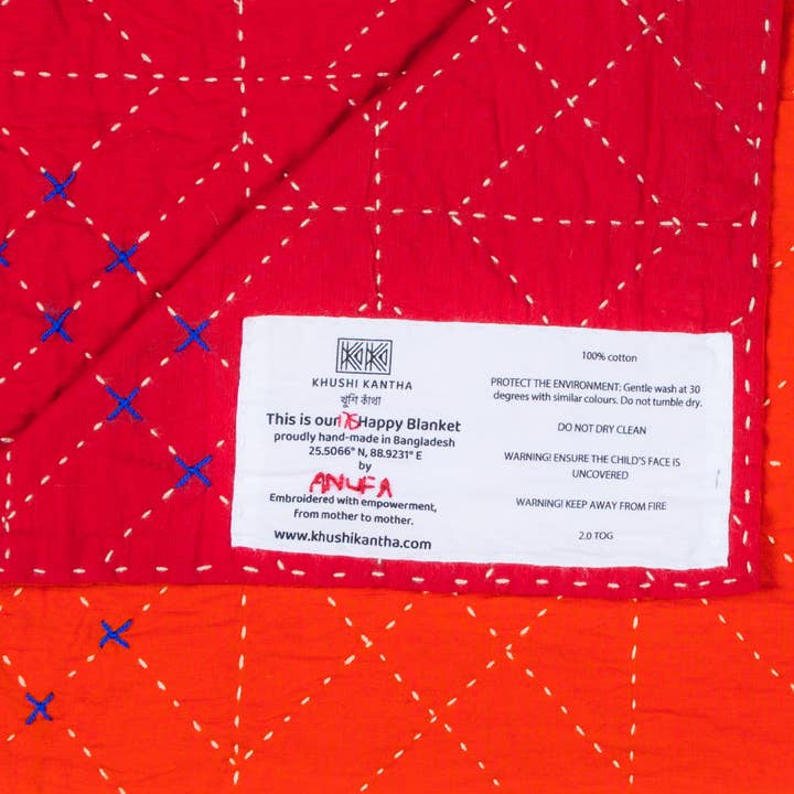 Glückliche Decke in Kurigram (Geometrisch) für den Großhandel von Khushi Kantha (Happy Blanket)