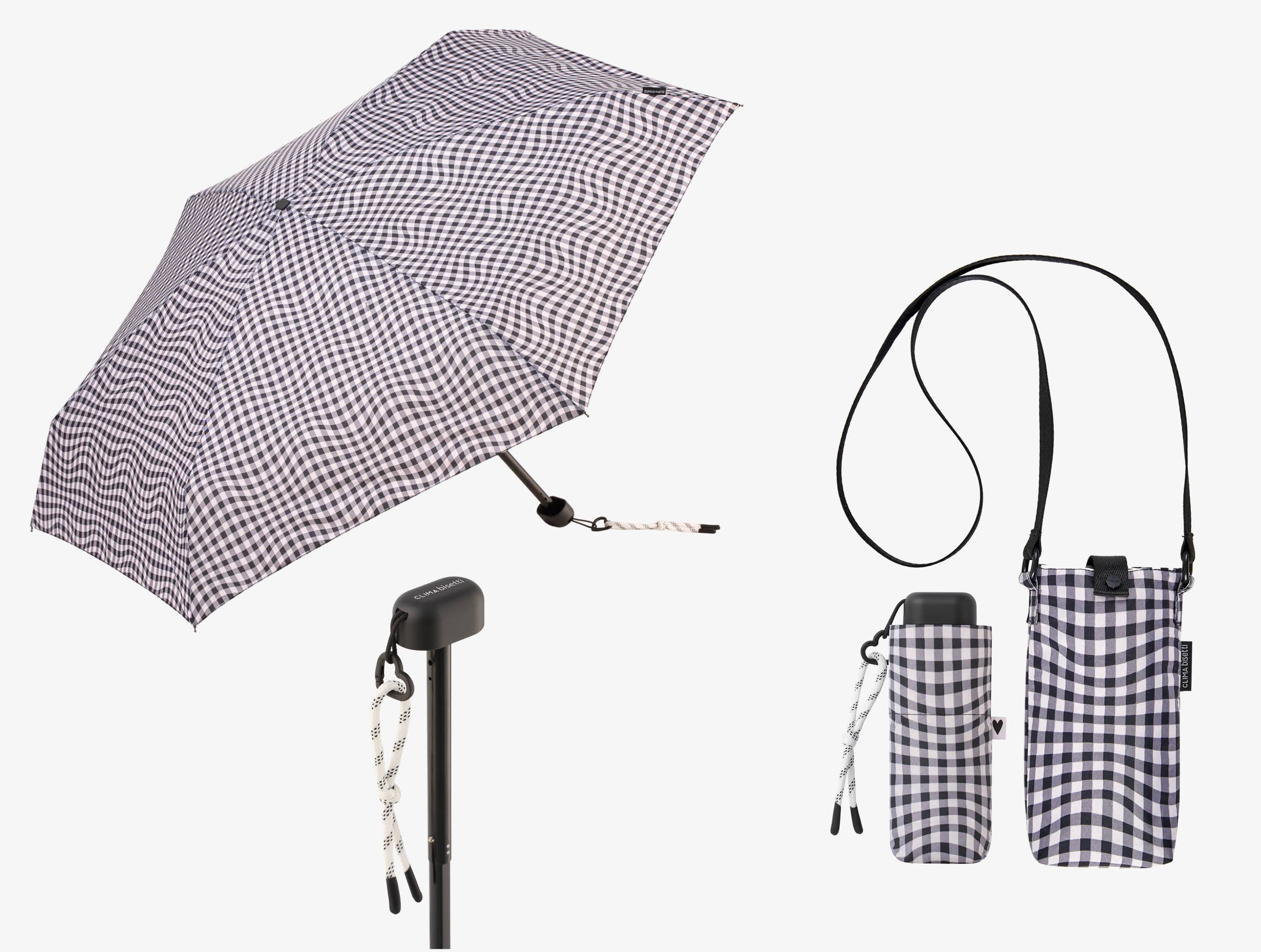 Mkr International - Wholesale Umbrella - Women's - Mini Manual Foldable Vichy Umbrella3