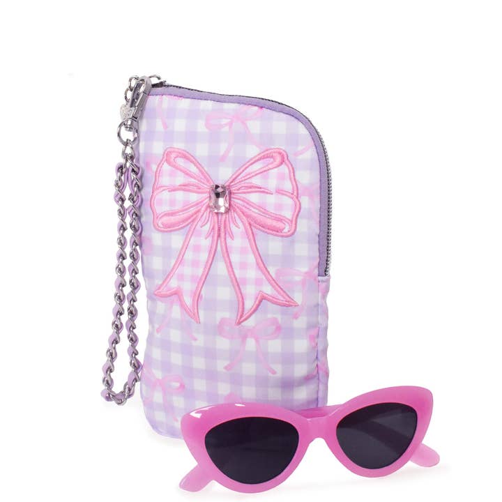 Bow Wristlet Case and Sunglasses for wholesale by OMG Accessories