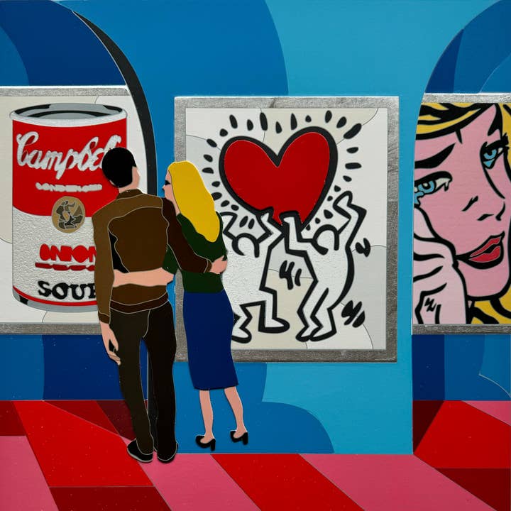 Where are you Keith? | Ugo Nespolo for wholesale by Arte Focus