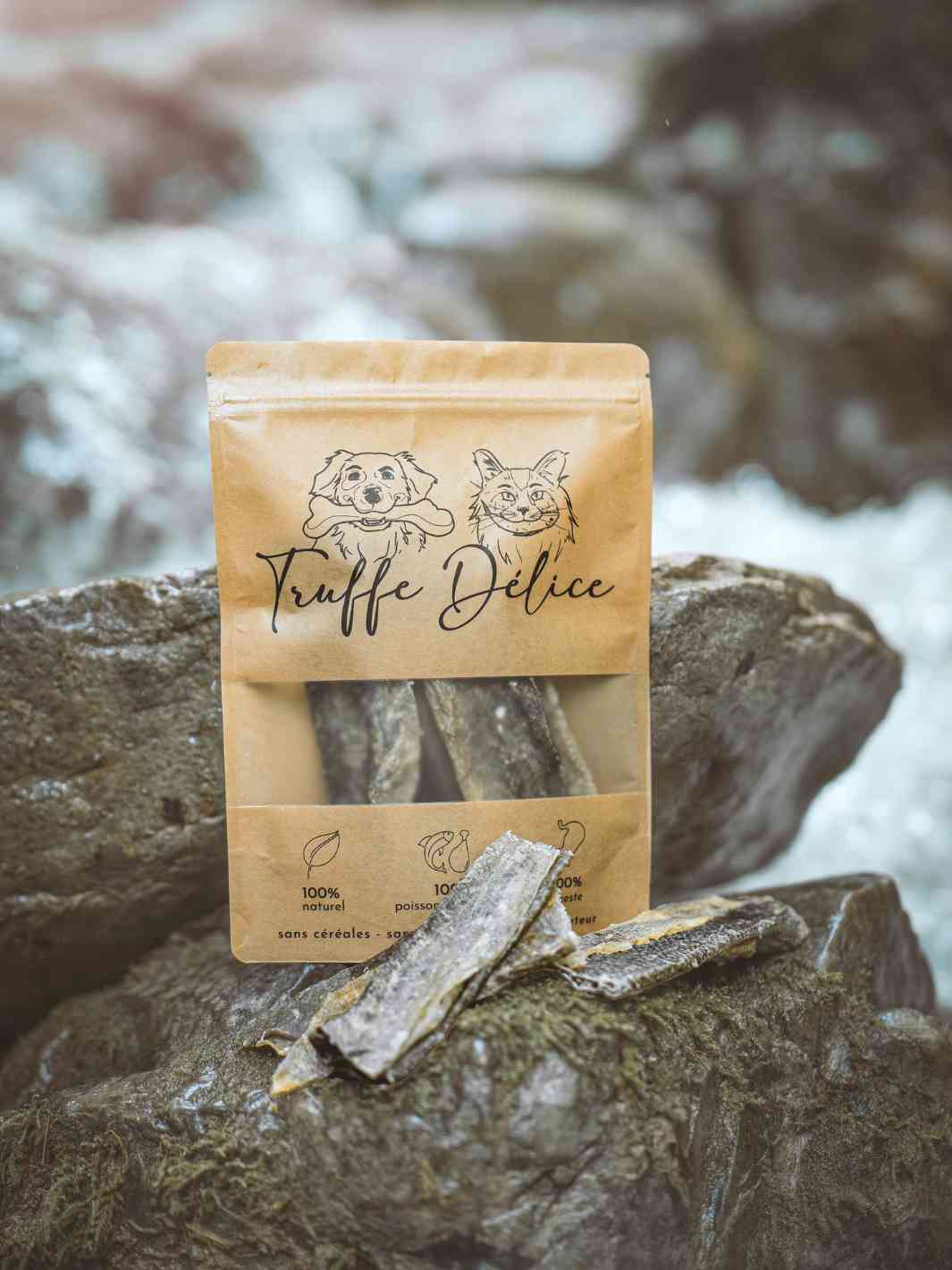 Truffe Délice - Vente Friandises – chien - Lamelles de peaux de morue2