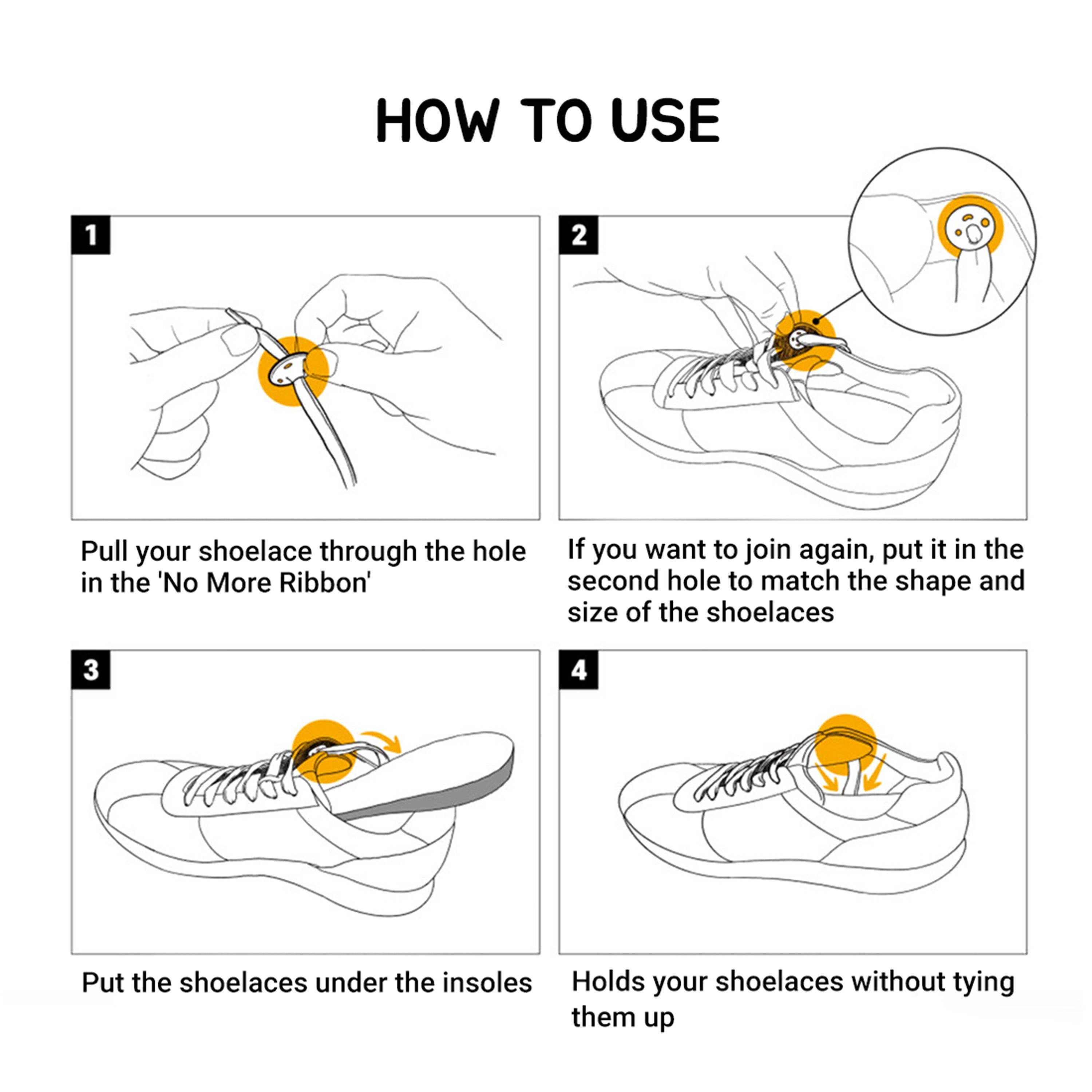 Kproduct4u - Vente Lacets – enfant et bébé - Lot de 12 ancres en silicone No More Shoelace - Clip à lacet, s'adapte à tous les lacets (3 ensembles)8