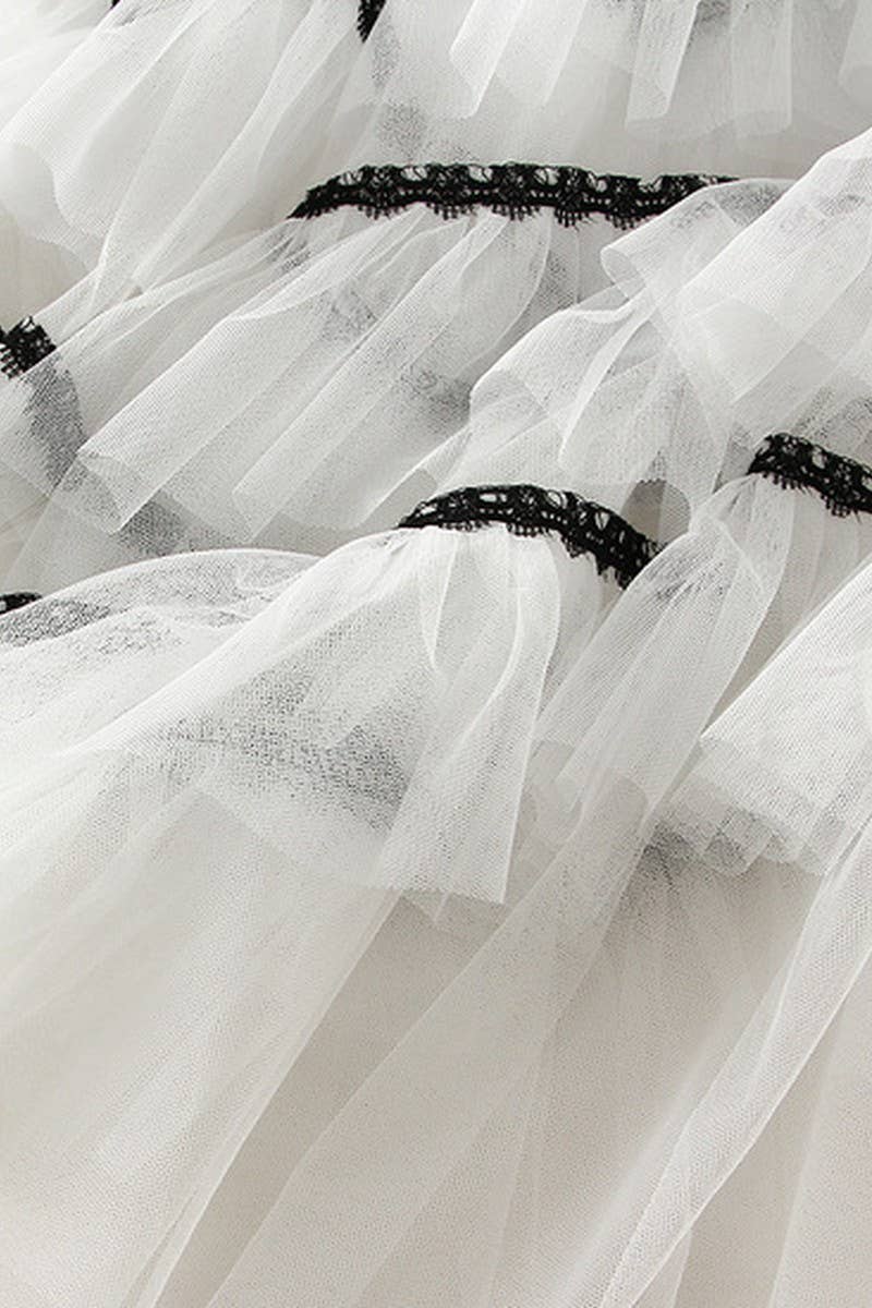 NINEXIS - Wholesale Skirt - Women's - CWBLS0523_LAYERED TULLE CAKE SKIRT WITH FLOWY A-LINE SHAPE12