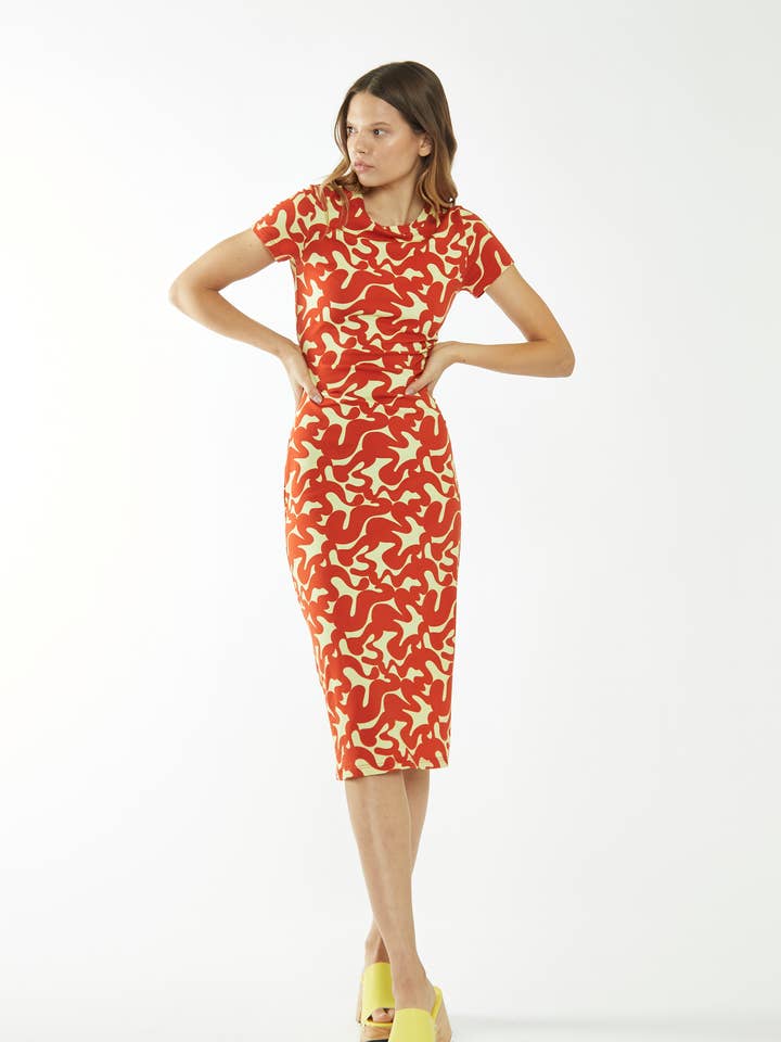 Jersey Bodycon Midi Klänning för wholesale av Glamorous (EU)