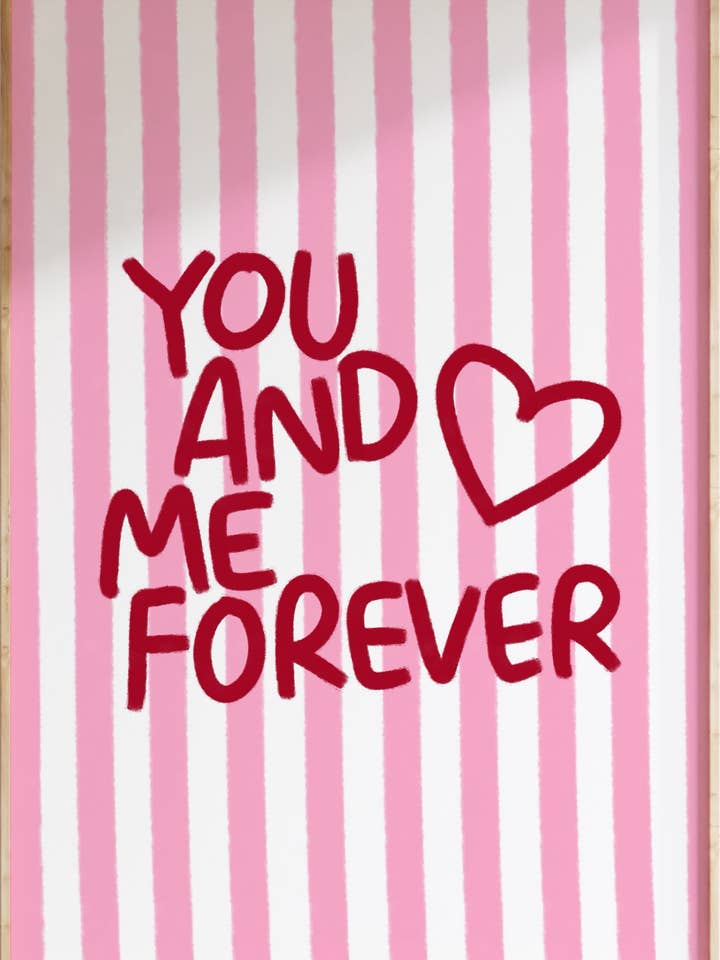 Impression d'art Nous pour toujours pour la vente par Funky Dory