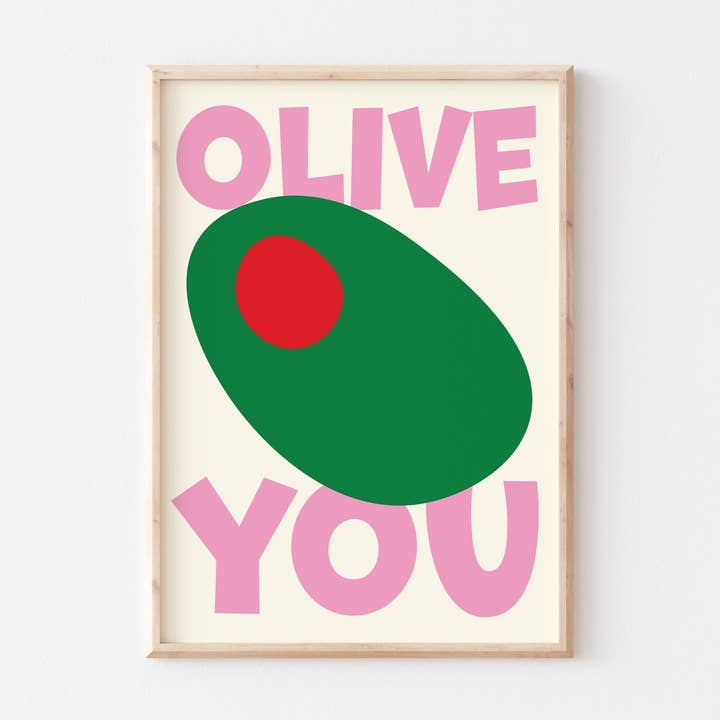 Olive You Art Print for wholesale by POSTERAMI