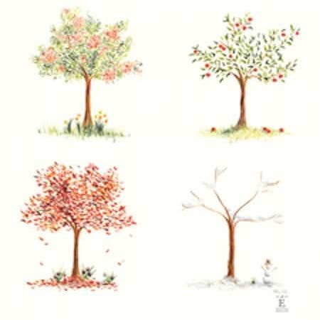 Póster numerado «Four Seasons» para venta al por mayor de BienÉlevées