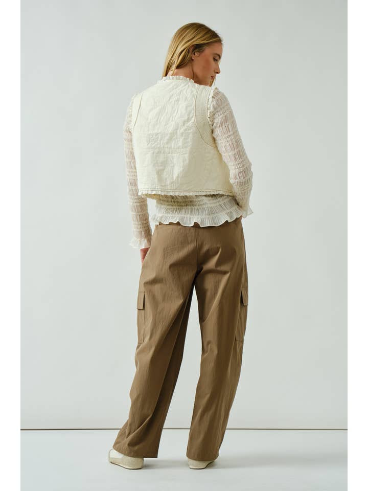 Aaron & Amber - Wholesale Pants - Women's - AJP5383 CARGO SEMI BARREL PANTS15