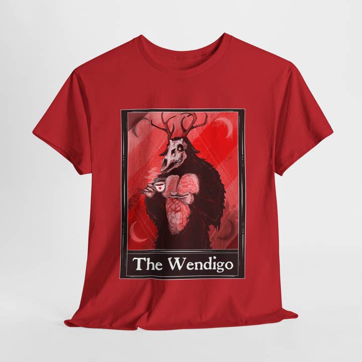 LVB Art - Wholesale T-Shirt (Graphic) - Unisex - The Wendigo Tarot (Front & Back Print) Unisex Heavy Cotton Tee