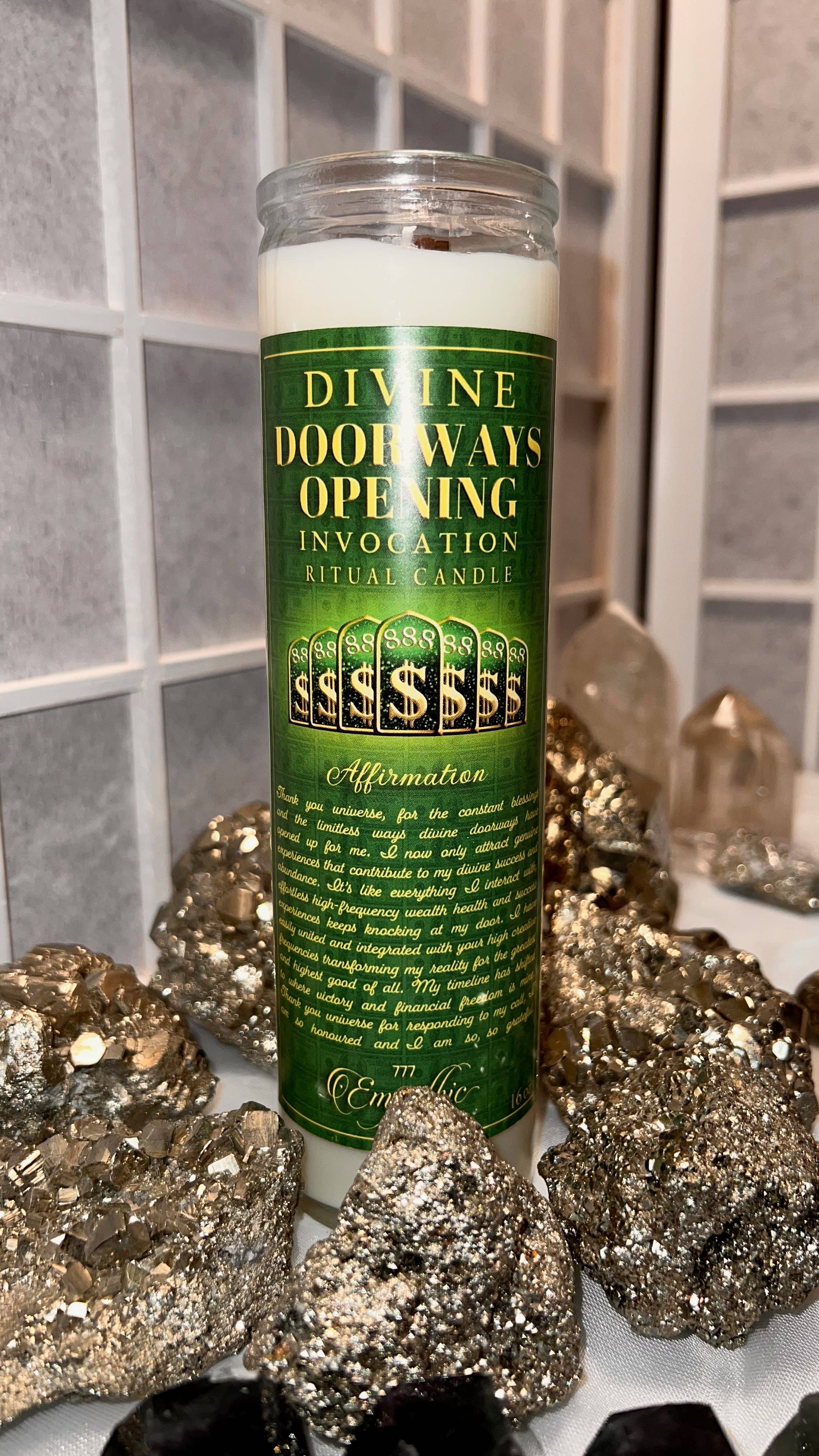 Empathic Moon 777 - Wholesale Votive Candle - Divine Doorways Opening Ritual Candle | Manifest Money6