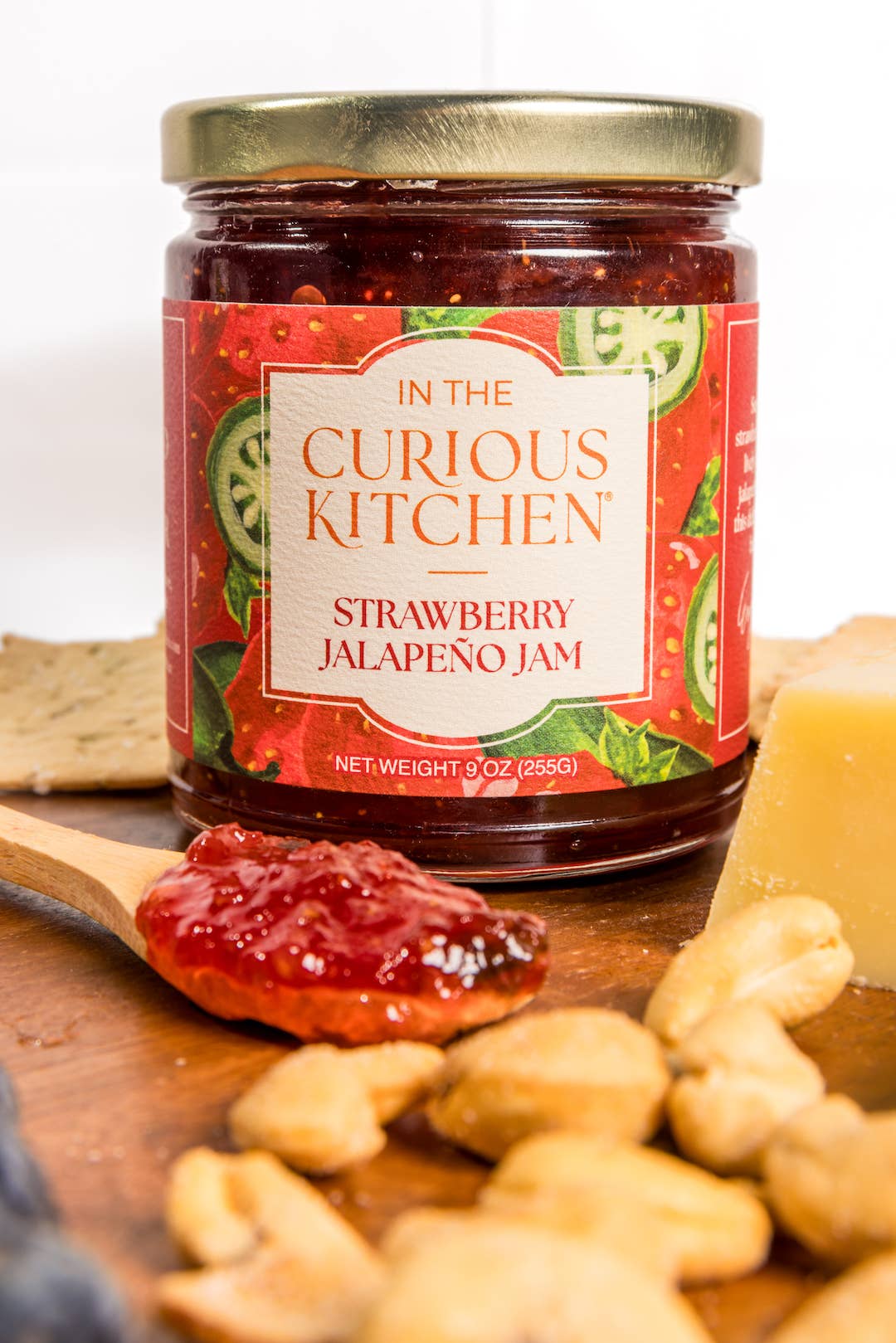 In the Curious Kitchen - Wholesale Jam/Jelly - Strawberry Jalapeño Jam | 9 oz. 4