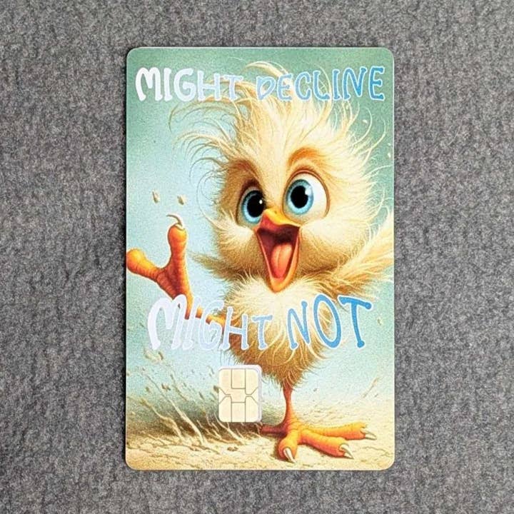 Blue Eyed Chicky Card Sticker/Skin/Cover for wholesale by JTV Designs