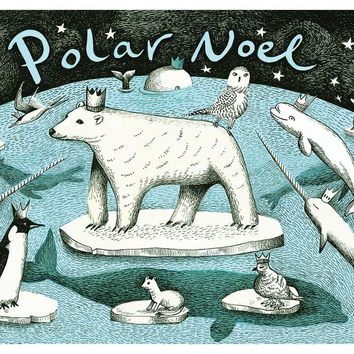 Polar Noel kerstkaart voor wholesale door Inky Blue Ltd t/a Holy Mackerel