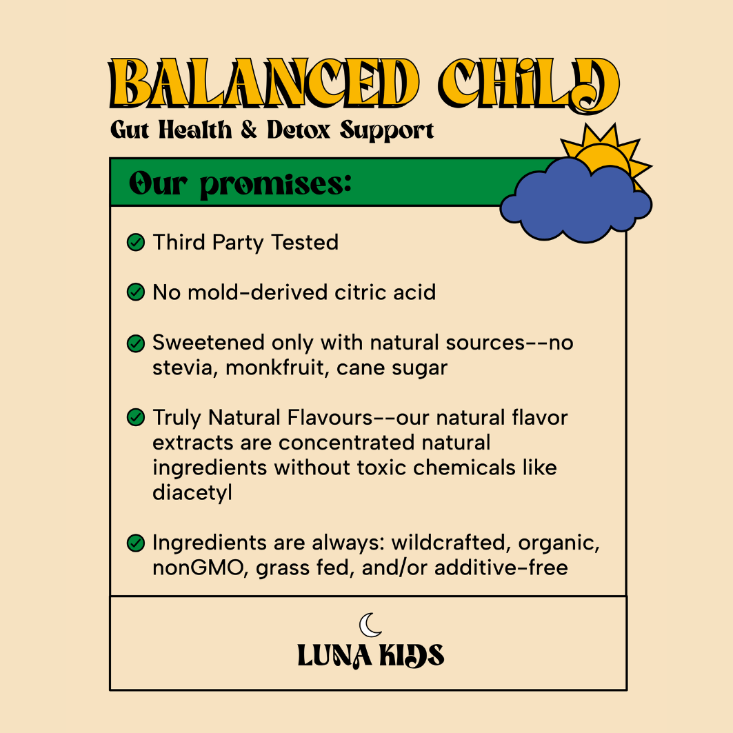 SubLuna - Wholesale Oral Supplement/Vitamin - Balanced Child: Detox & Gut Gummy3