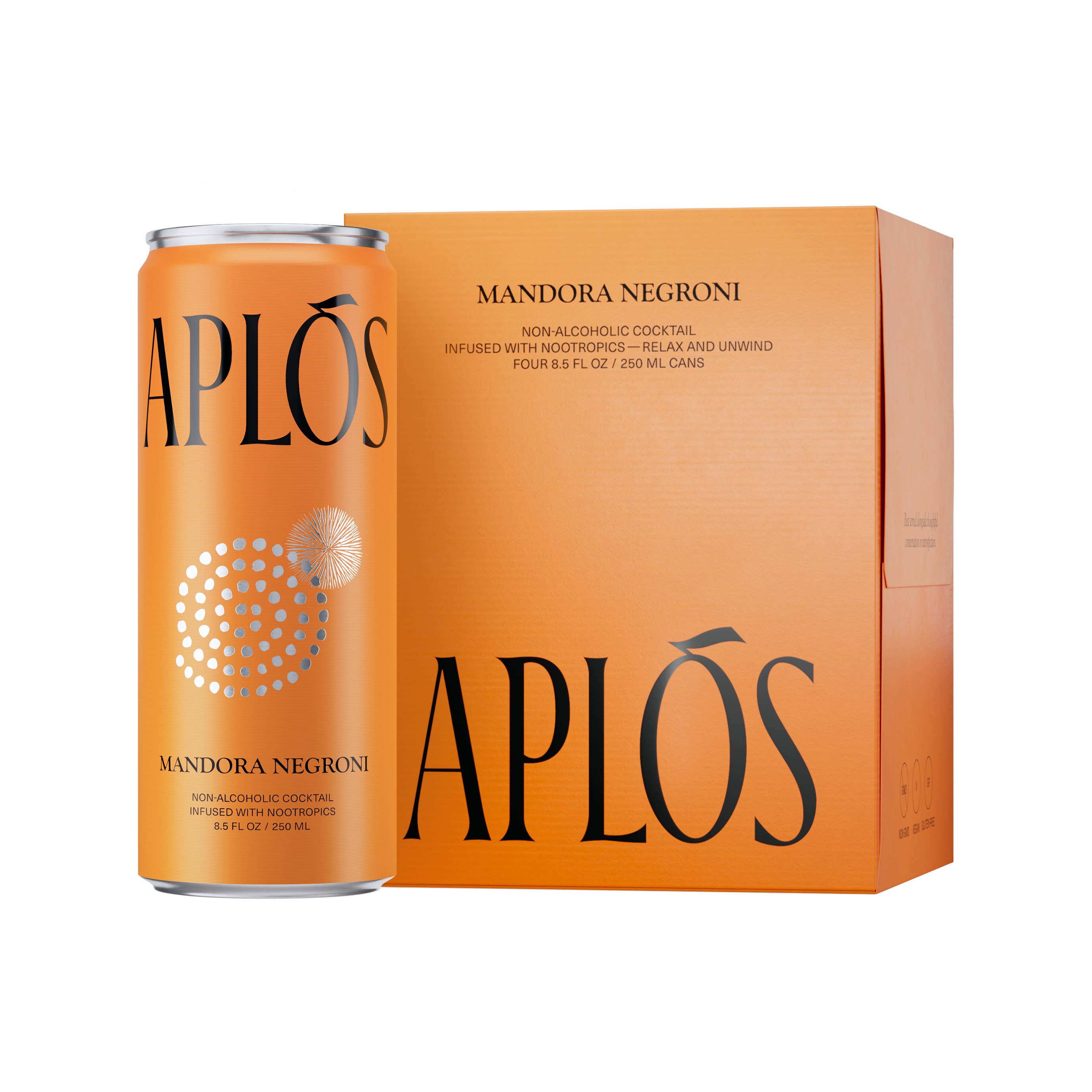 Aplos - Wholesale Non-Alcoholic Aperitif/Mocktail - Aplós Mandora Negroni- 24 cans