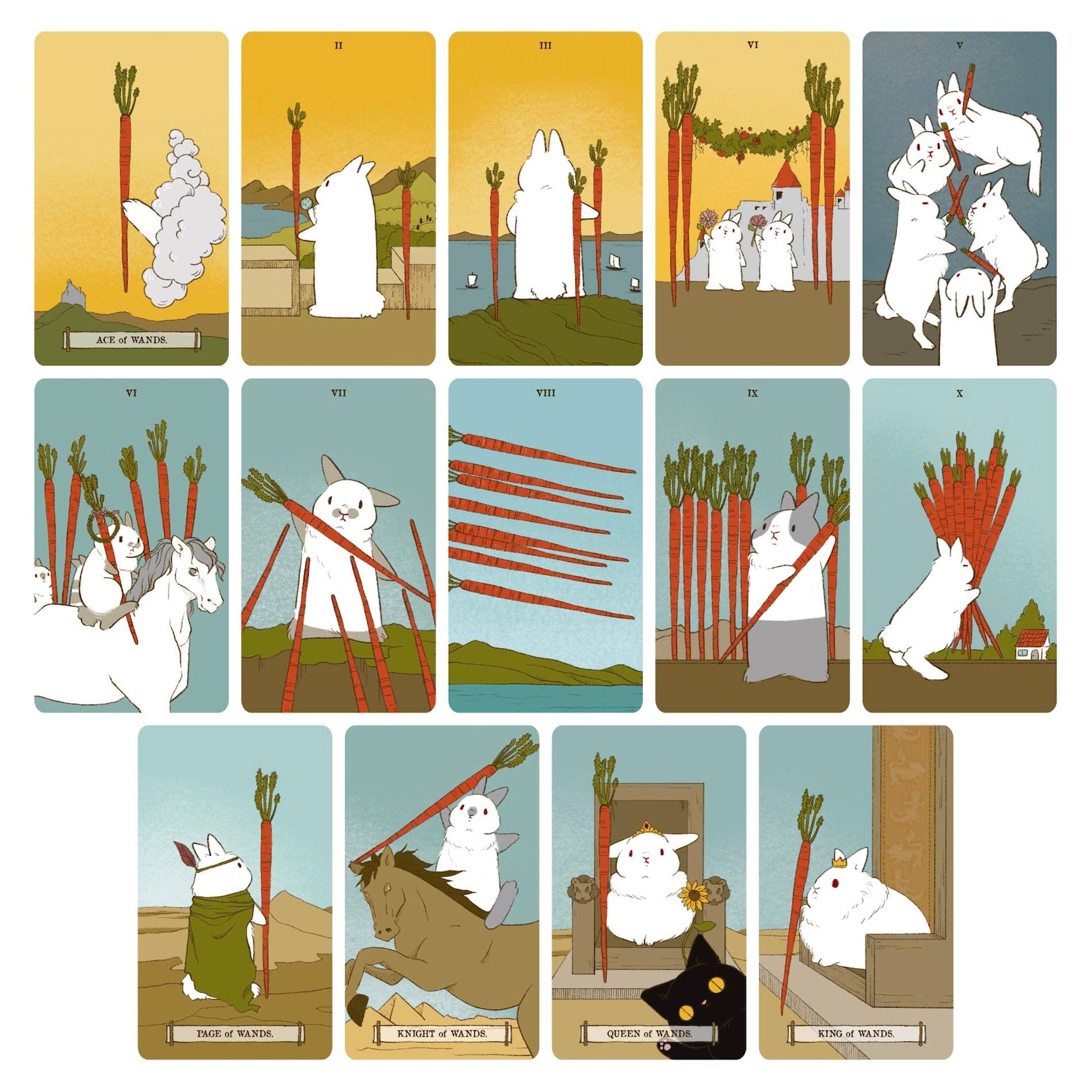 Vermilion Collection - Wholesale Tarot Cards - World of Bunnies Tarot9
