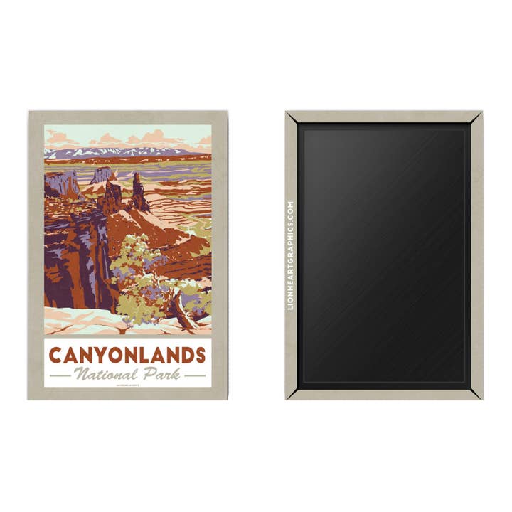 Canyonlands National Park Magnet | Retro Travel Souvenir for wholesale by Lionheart Graphics