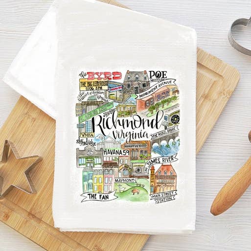 Richmond Classics Tea Towel for wholesale by Mad Kitchen Co.
