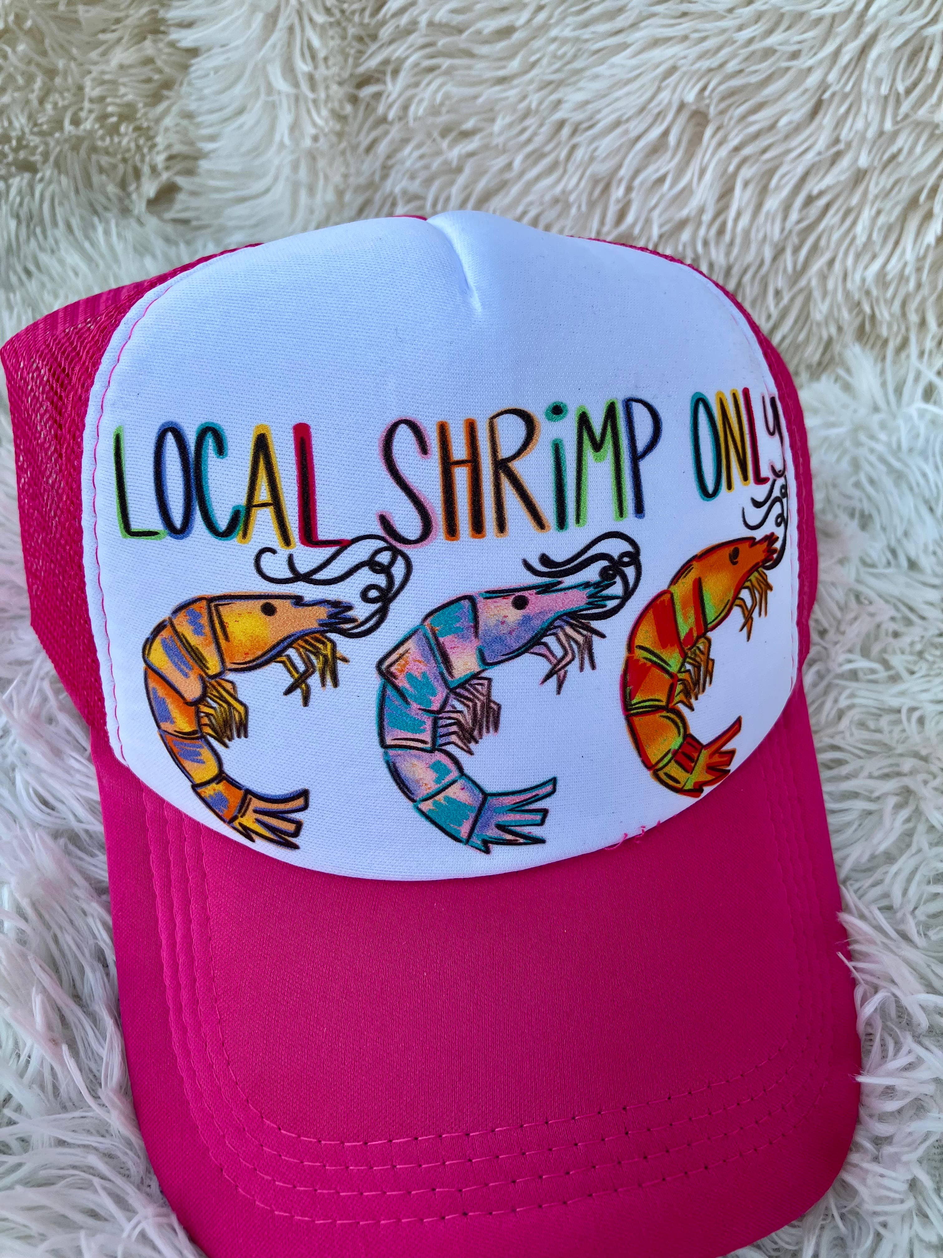 on the Bayou - Wholesale Trucker Hat - Unisex - local shrimp only trucker hats1