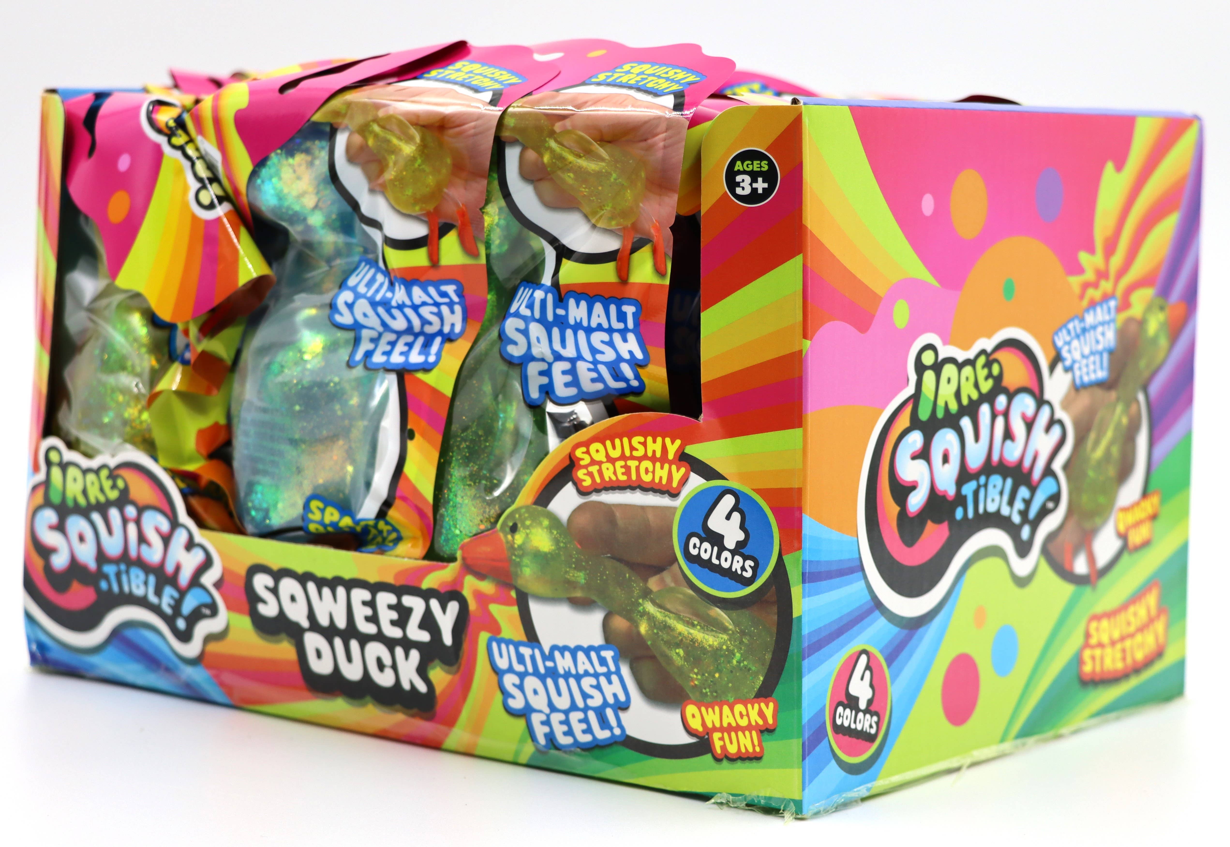 Grandpa Joe's Candy Shop - Wholesale Squishy Toy - Kids & Baby - irre-SQUISH-tible Sqweezy Duck ,24ct2