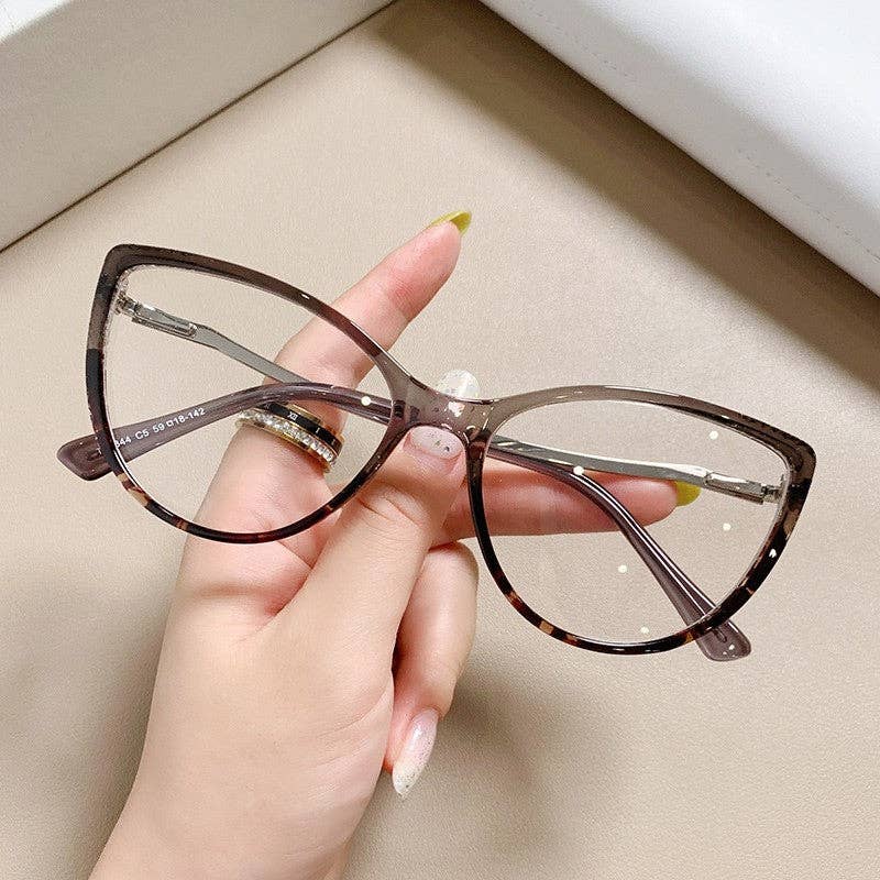 FurDecoration - Wholesale Eyeglasses - Women's - Stylish TR90 Metal Pin Computer Glasses3