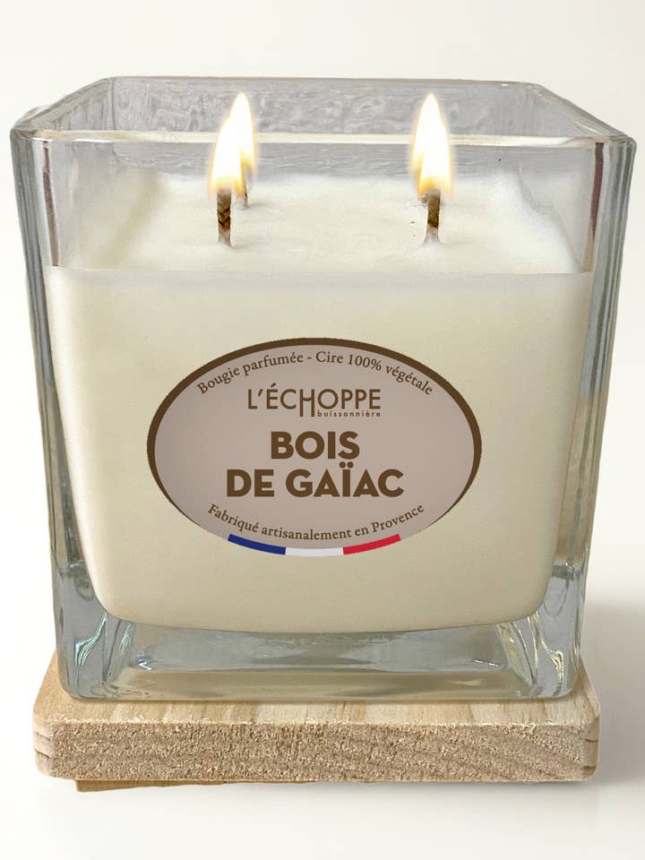 Guaiac Wood - Scented Candle 400g for wholesale by L'Échoppe Buissonnière