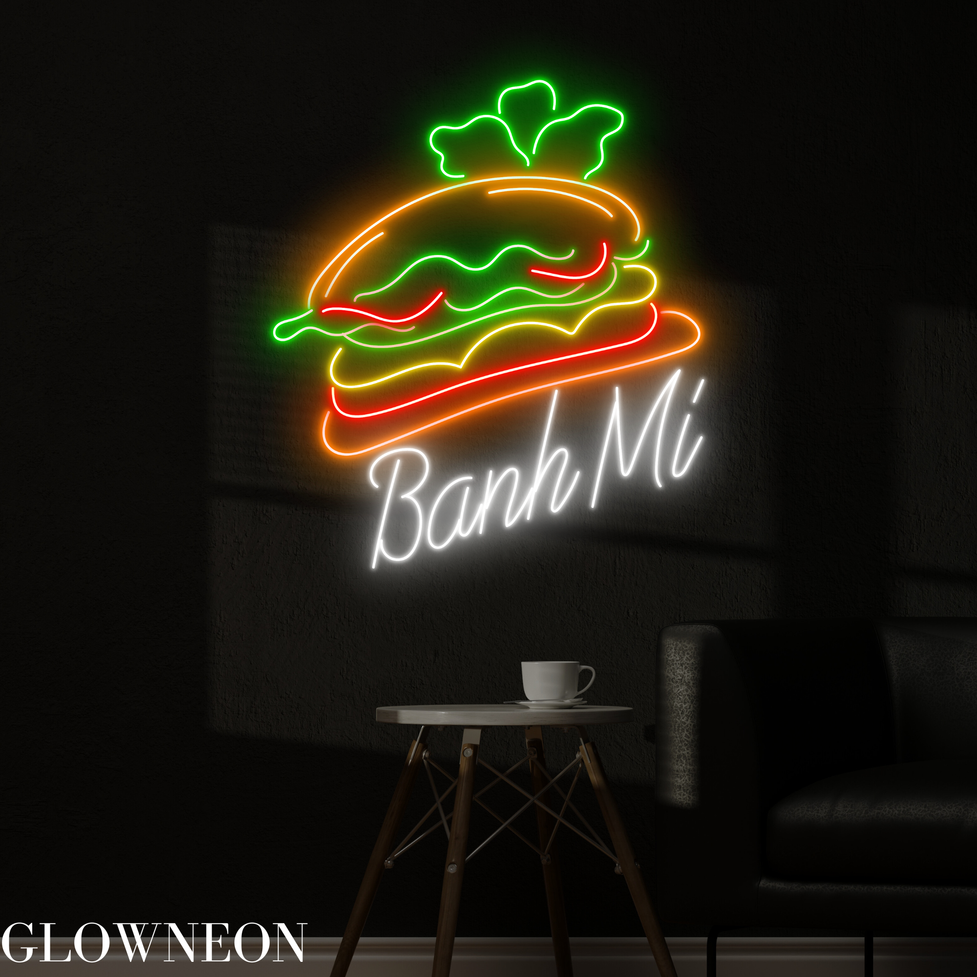 Glow Neon - Wholesale Neon Sign - Banh Mi Neon Sign, Vietnamese Banh Mi Led Sign, Bread Light3