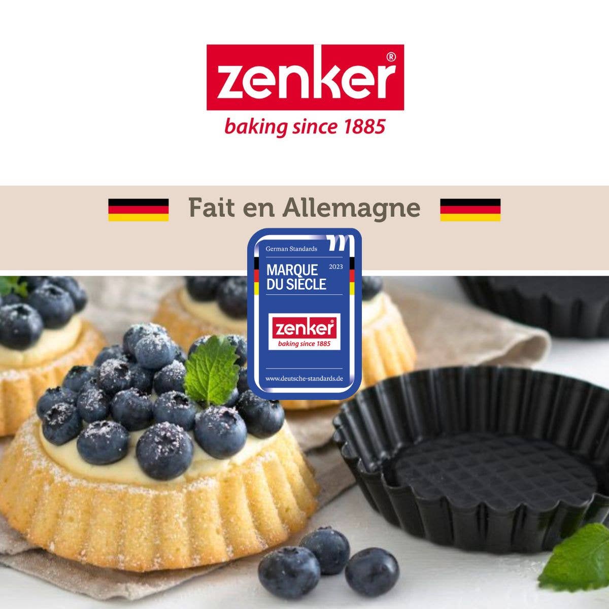 Zenker – wholesale Baking dish – Zenker Black Metallic Tart Pans, Set of 67