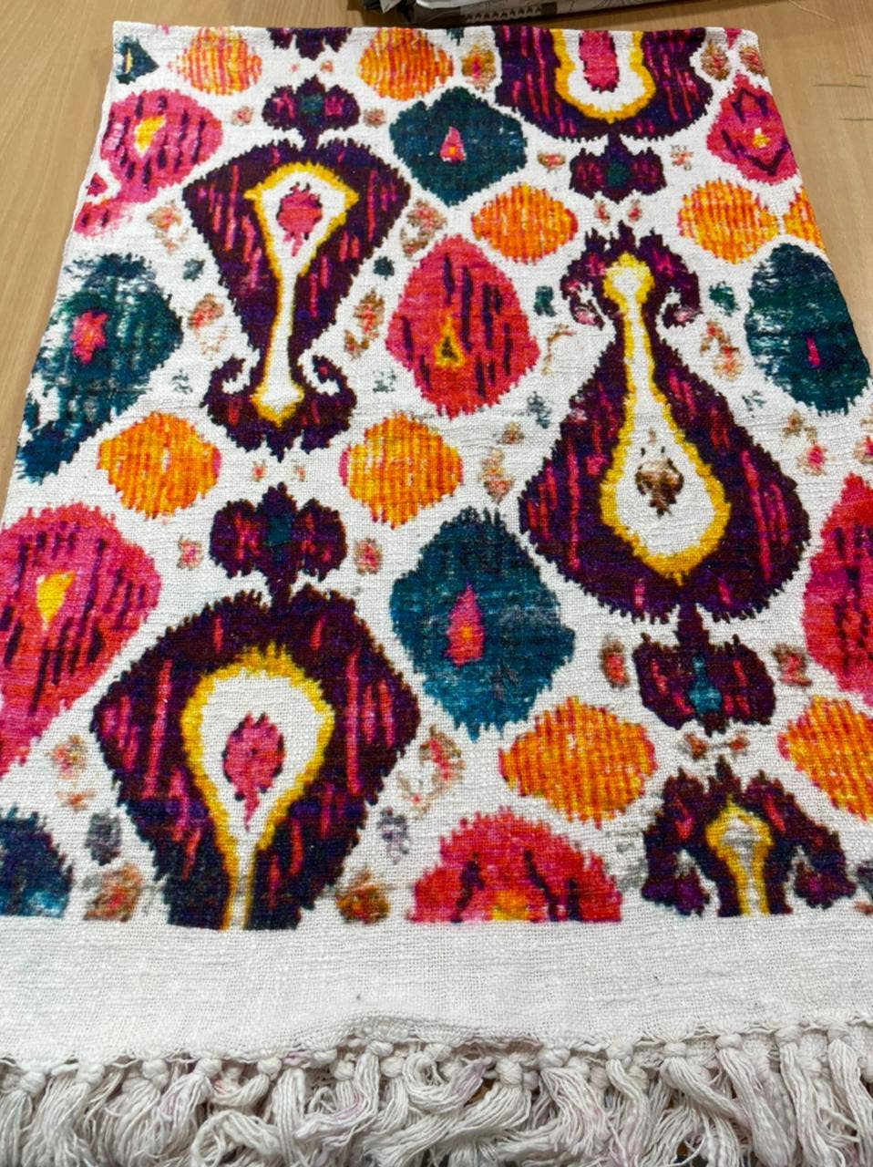 Mira Fair Trade - Wholesale Tapestry/Textile - Retro Ikat Throw / Tapestry / Beach Blanket2