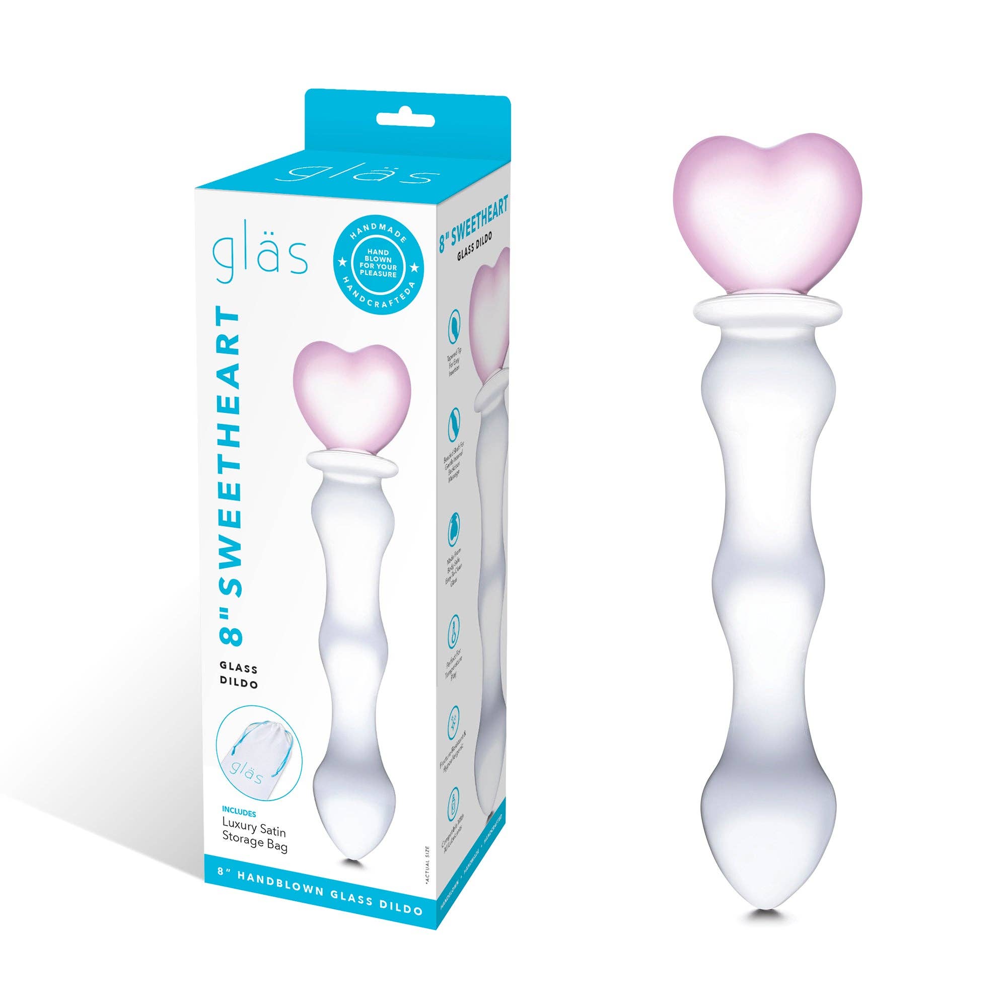 Lux Fetish Store – wholesale Sexleksaker – 8 ”älskling glas dildon0