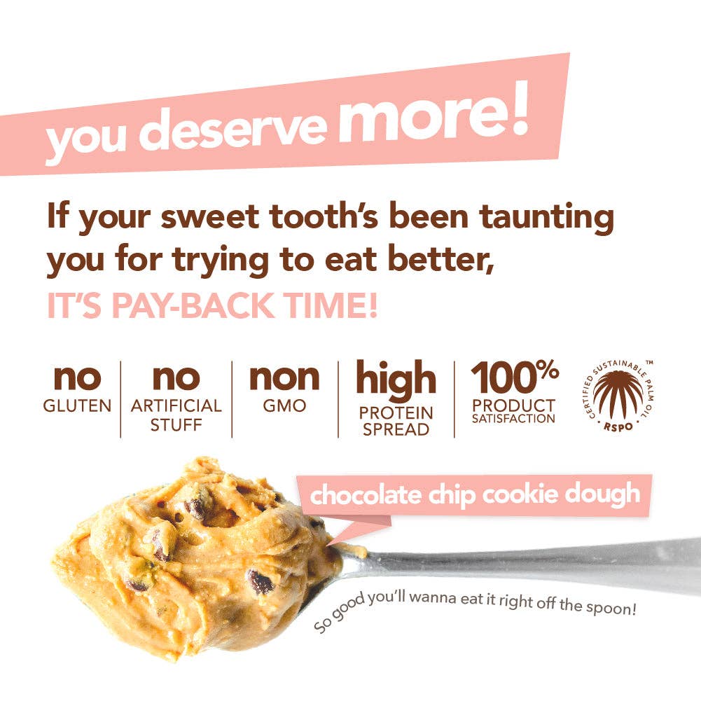 Nuts 'N More – wholesale Nötsmör – Proteinrik jordnötssmör med chokladchips och kakdegssmak3