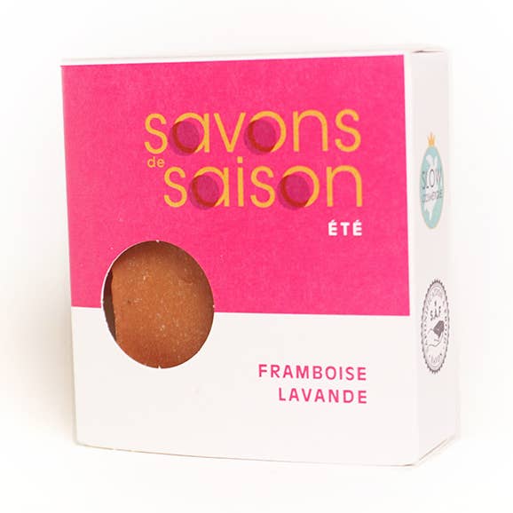 Jabón de tocador lavanda frambuesa para venta al por mayor de Savons de Saison