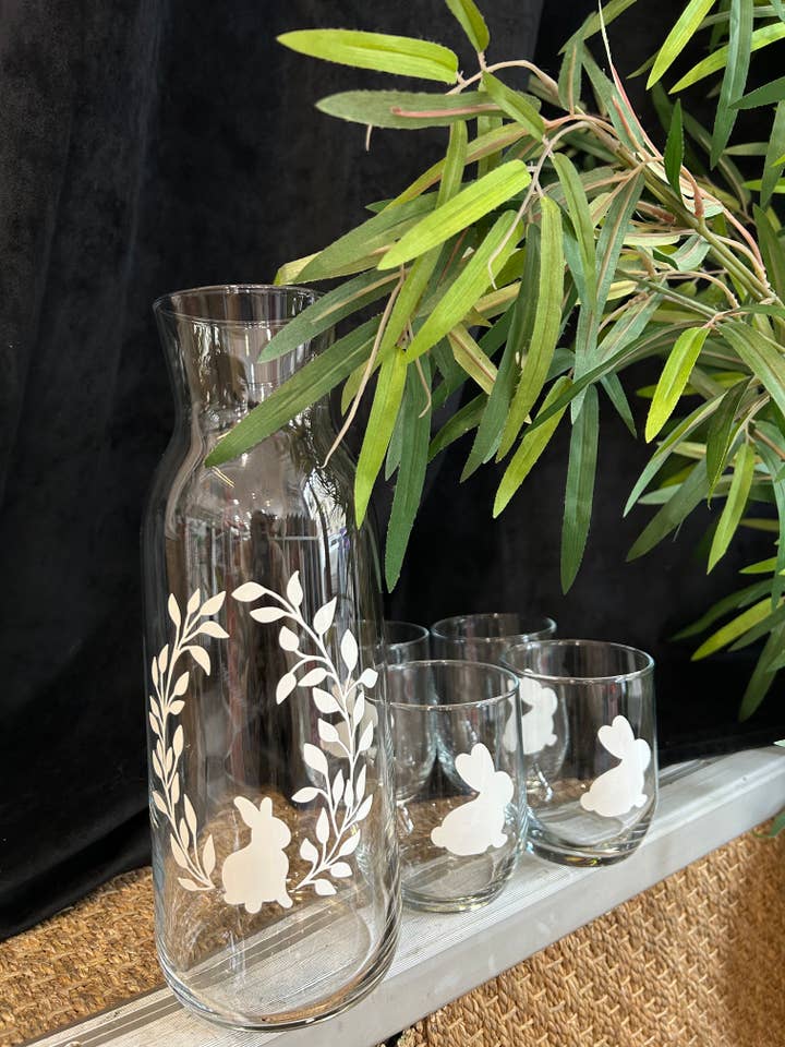 Carafe and Glasses Set - Easter Collection for wholesale by Toiles Chics